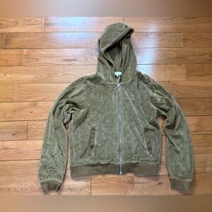 Teddy Fresh Velour Zip-Up Hoodie